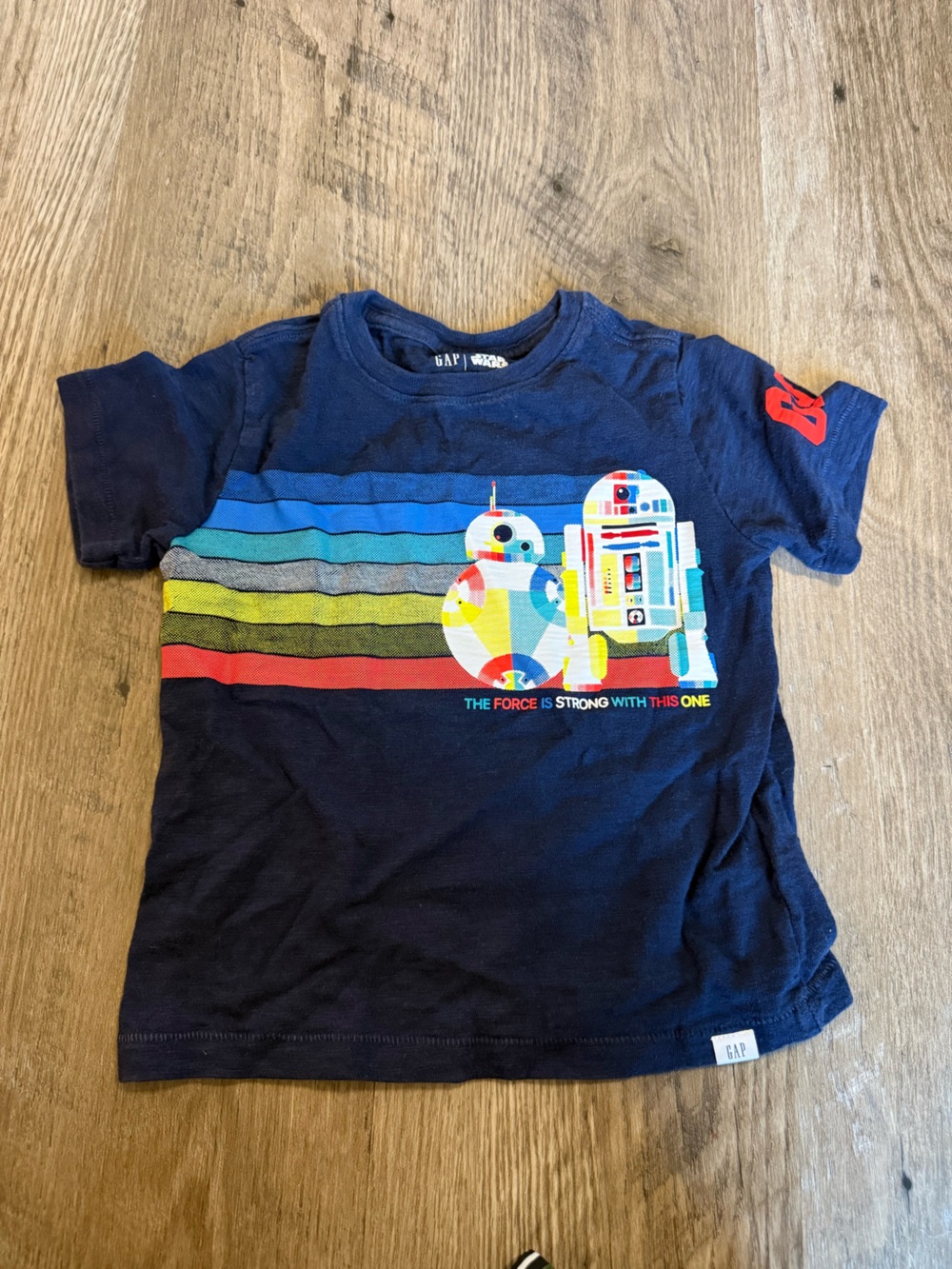 Gap Star Wars R2-D2 BB-8 Graphic T-Shirt Toddler 3T Navy